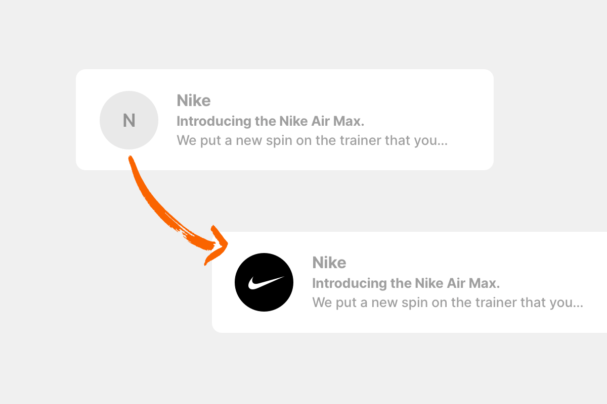Some email clients can load your logo in user's inboxes