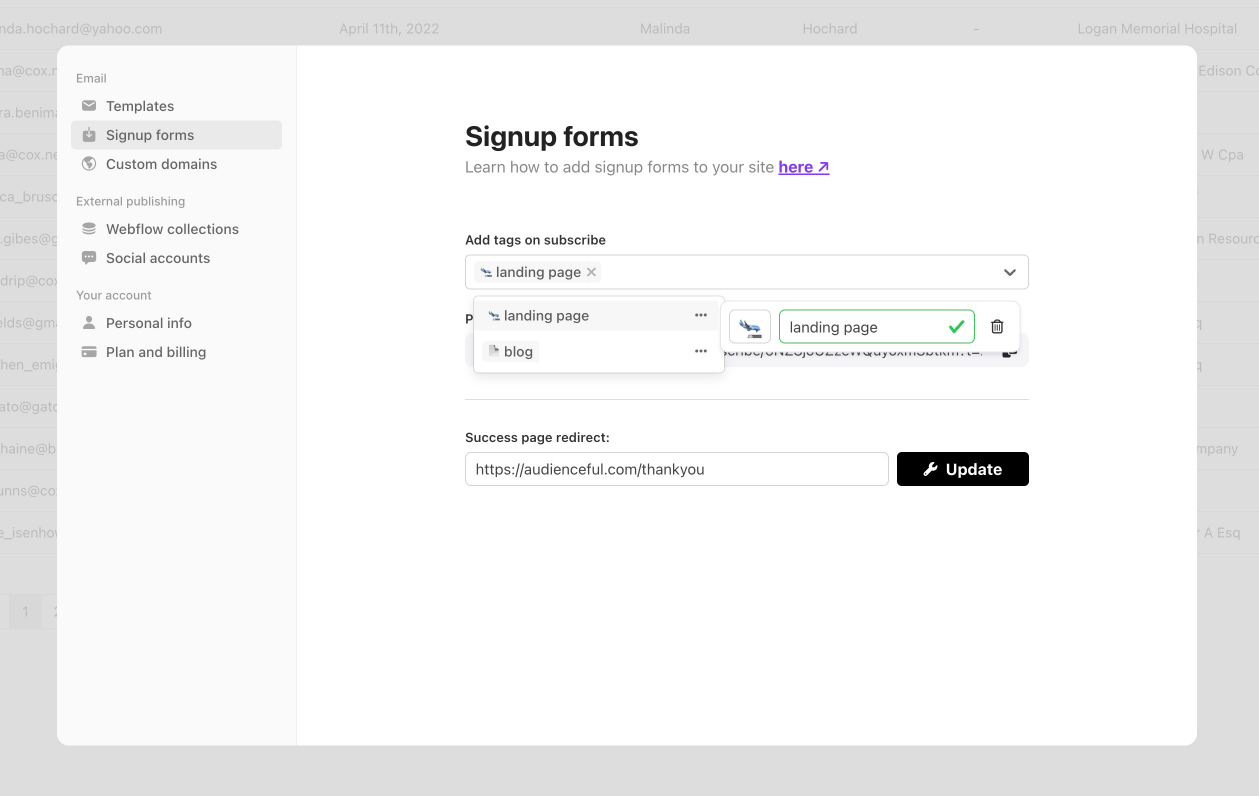 Auto-tag new subscribers