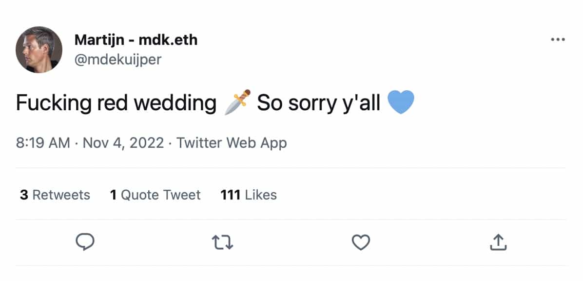 A tweet from Revue's founder