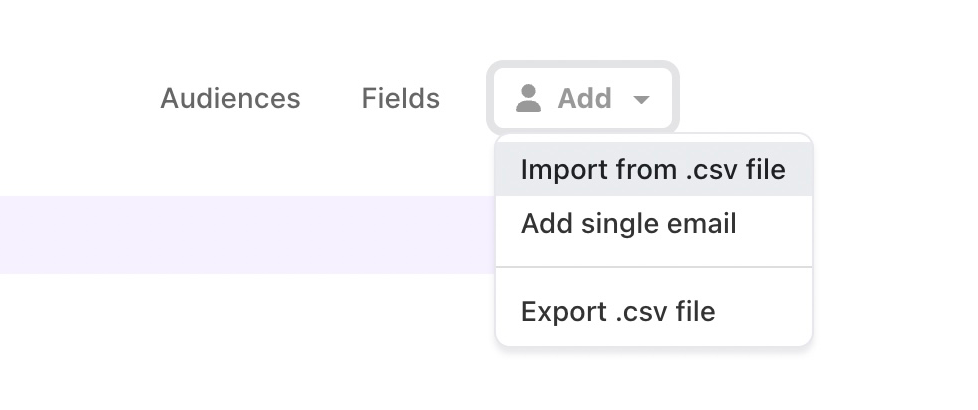 How to import your email list